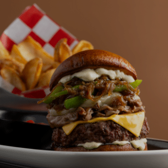 PHILLY CHEESESTEAK BURGER