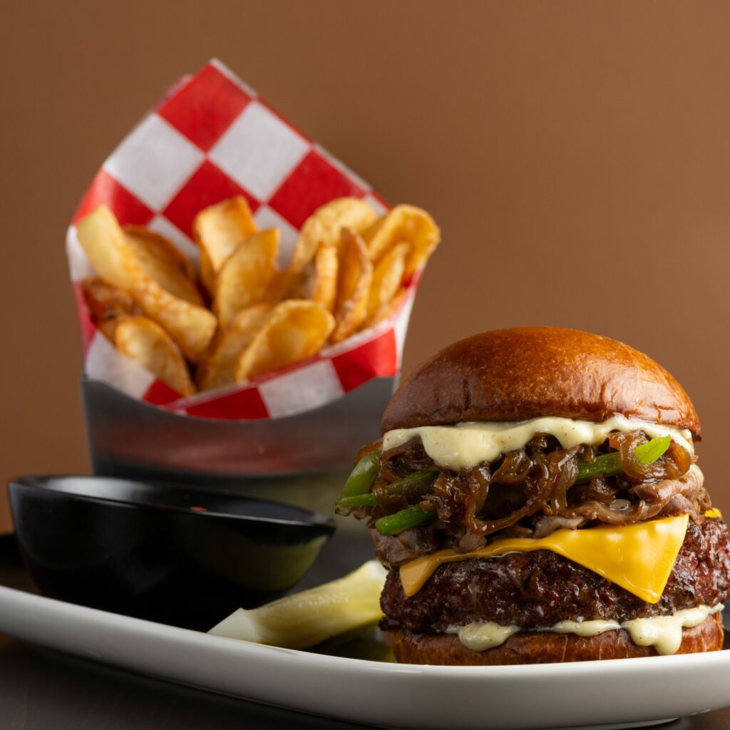 Philly Cheesesteak Burger