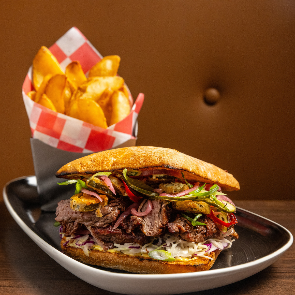 Steak Sandwich with fries