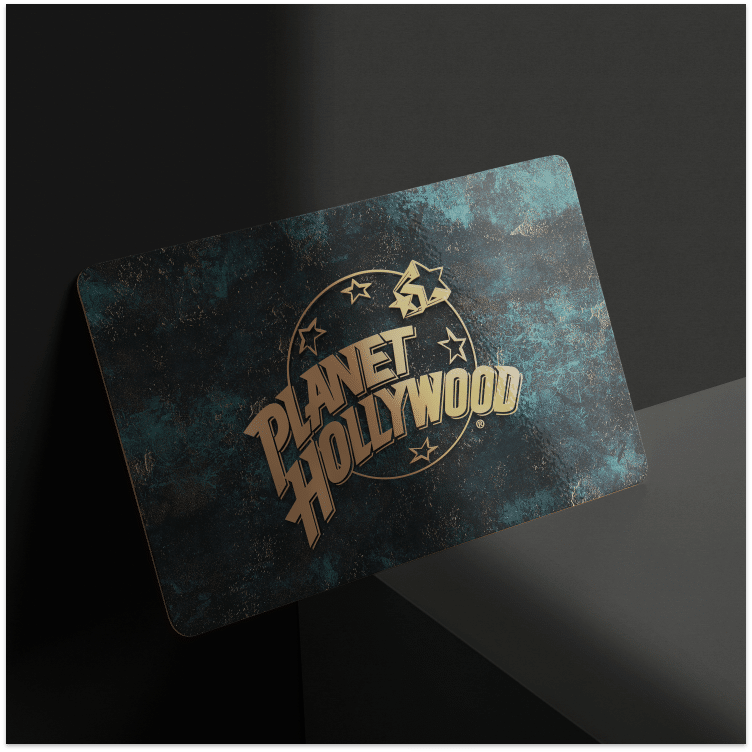 planet Hollywood blue gift card